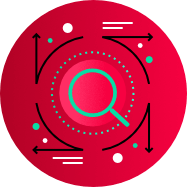 A graphic of a circle with some data in it