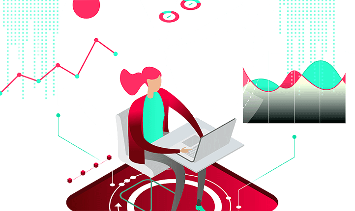 Woman at laptop